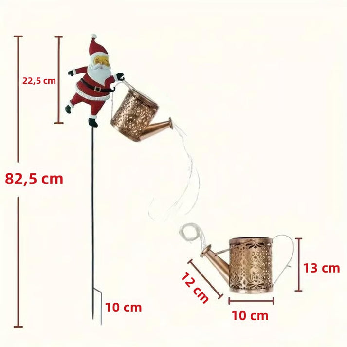 Lunoré® - Lumières de Arrosoir de Père Noël Solaires