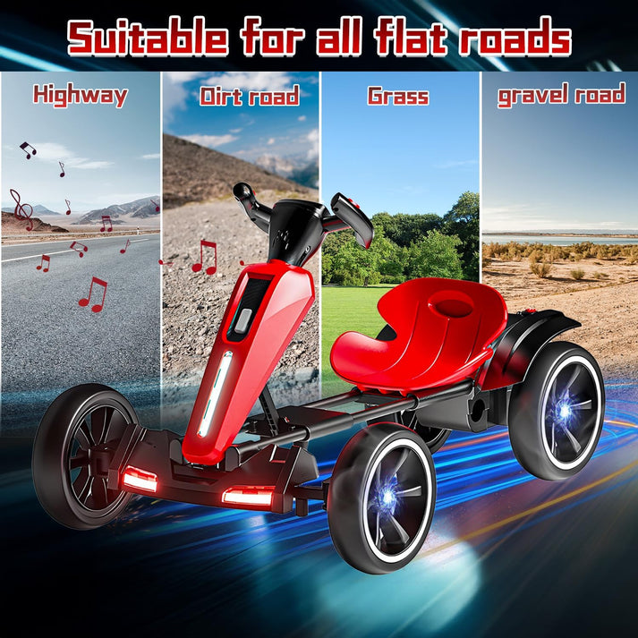My Kart® - Go-Kart Électrique Pliable 6V pour Enfants