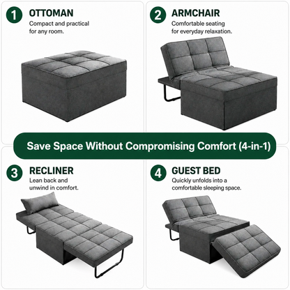 4-in-1 Folding Sofa Bed Chair