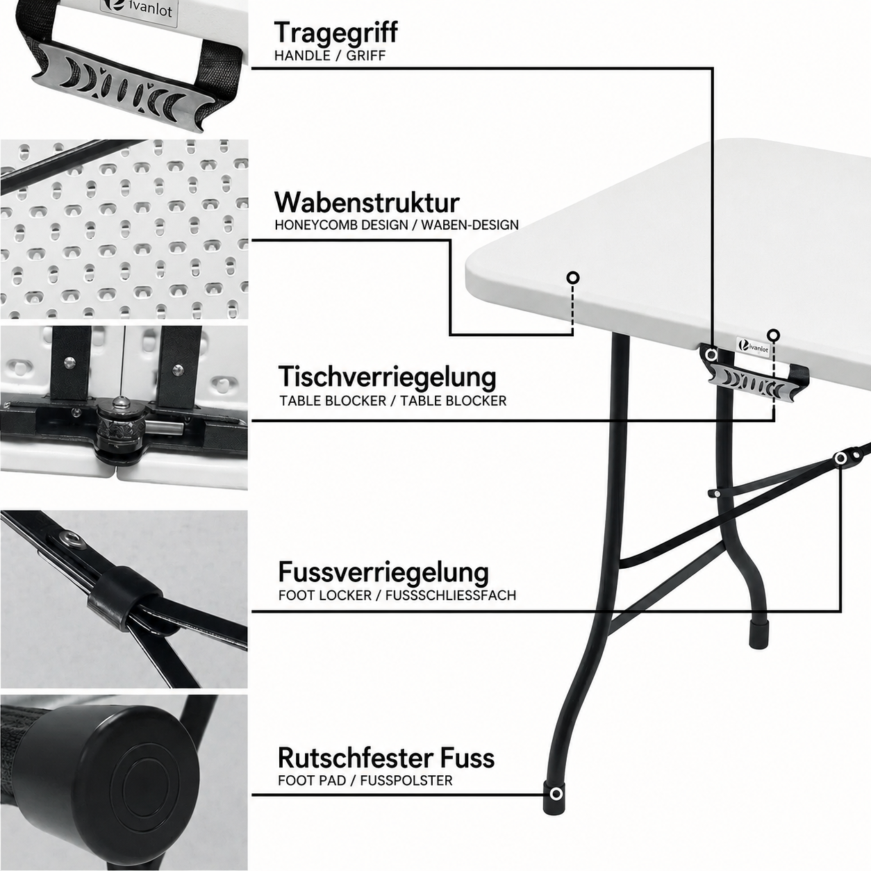 Multifunktionaler Klapptisch