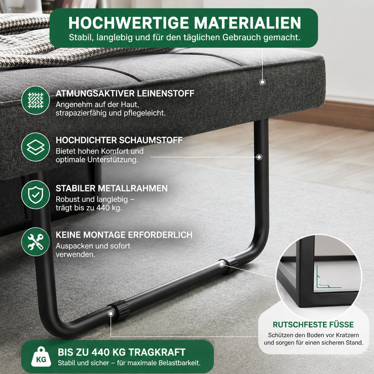 4-in-1 Schlafsofa