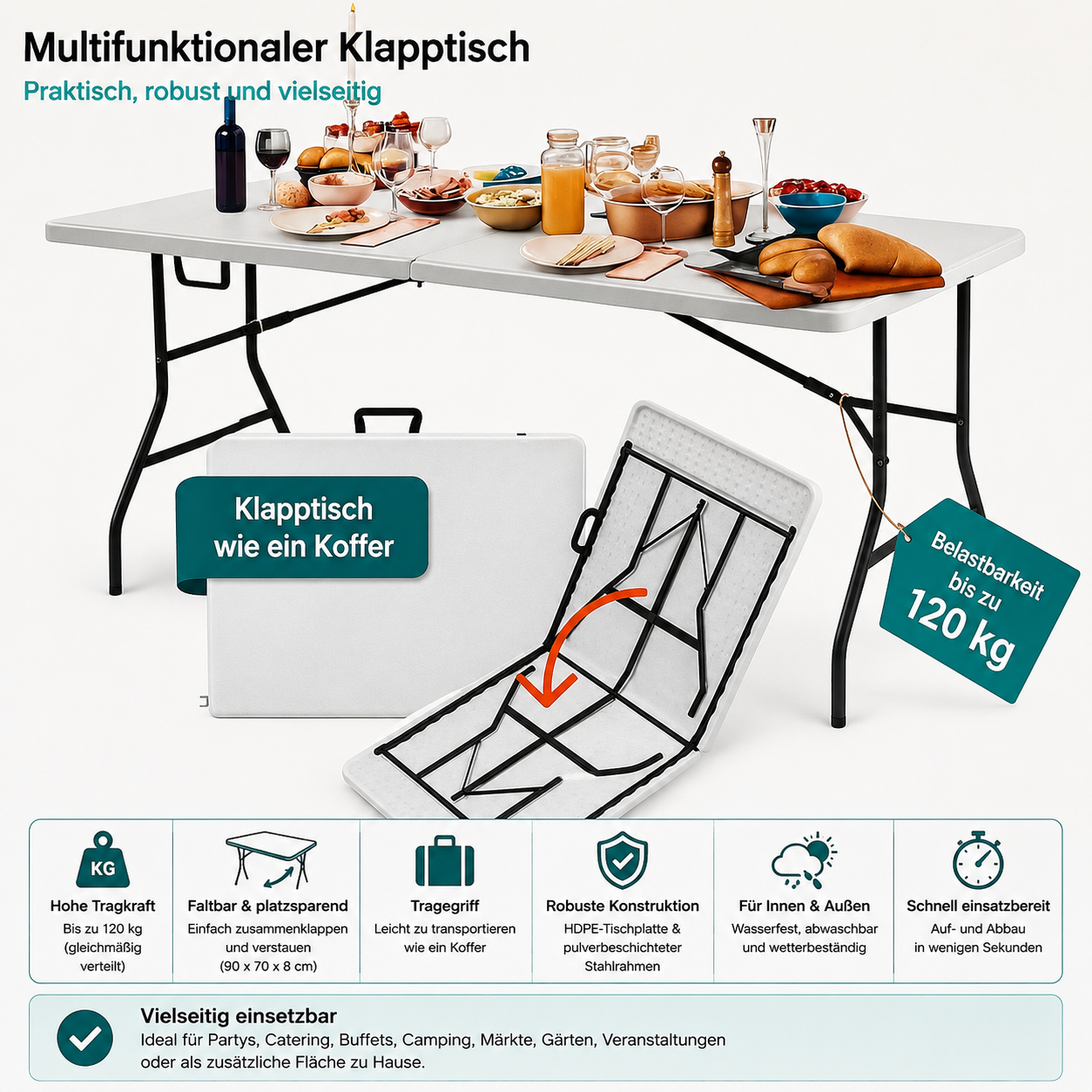 Multifunktionaler Klapptisch