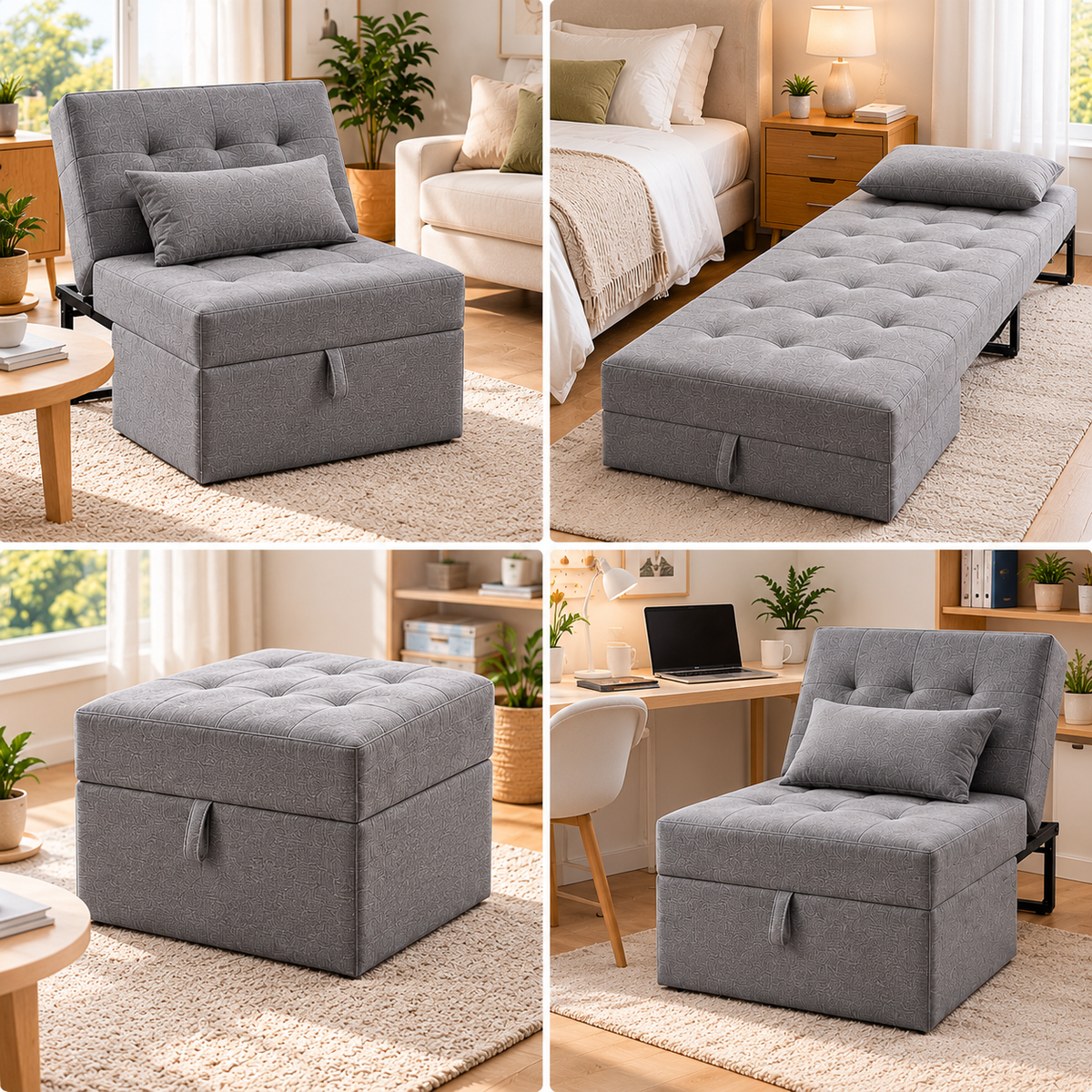 FlexiSofa | Sofá-cama 4 en 1